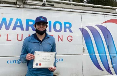 Josh Anslem George Receives His Red Seal Certification